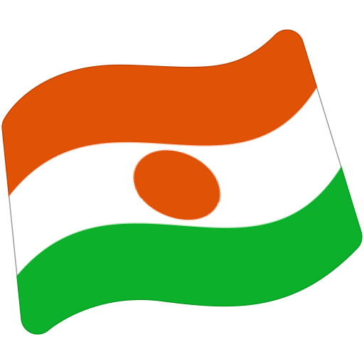 Flag: Niger as drawn by Google in Android 7.1