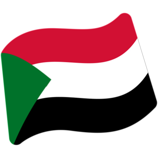 Flag: Sudan as drawn by Google in Android 7.1