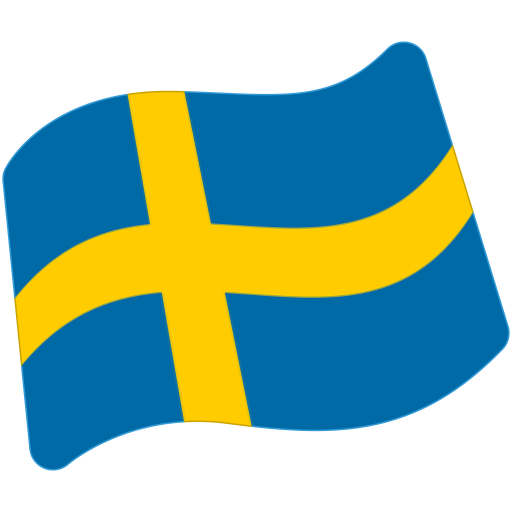 Flag: Sweden as drawn by Google in Android 7.1