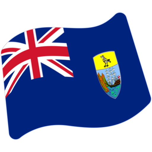 Flag: St. Helena as drawn by Google in Android 7.1