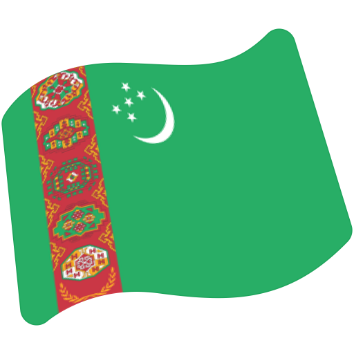 Flag: Turkmenistan, the previous design