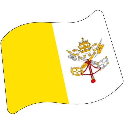 Flag: Vatican City as drawn by Google in Android 7.1