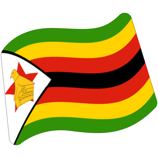 Flag: Zimbabwe as drawn by Google in Android 7.1