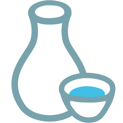 Sake as drawn by Google in Android 7.1
