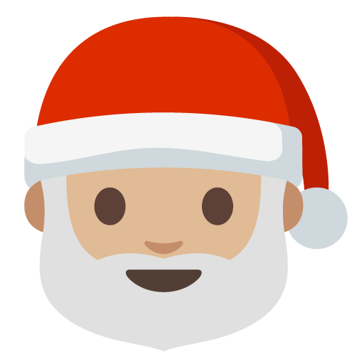 Santa Claus: Medium-Light Skin Tone, the previous design