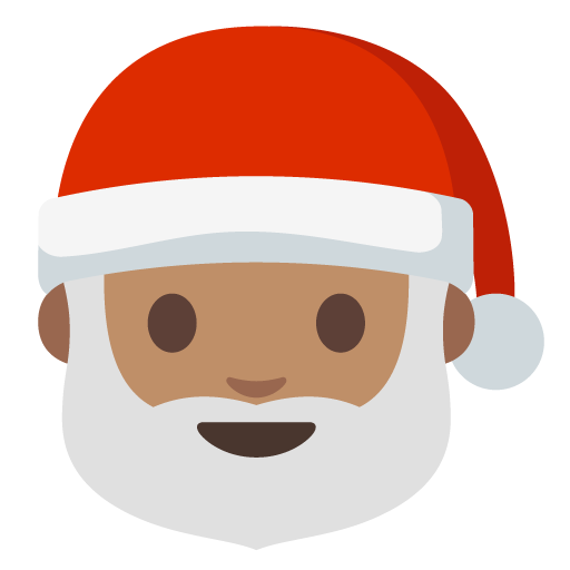 Santa Claus: Medium Skin Tone, the previous design