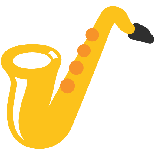 Saxophone as drawn by Google in Android 7.1