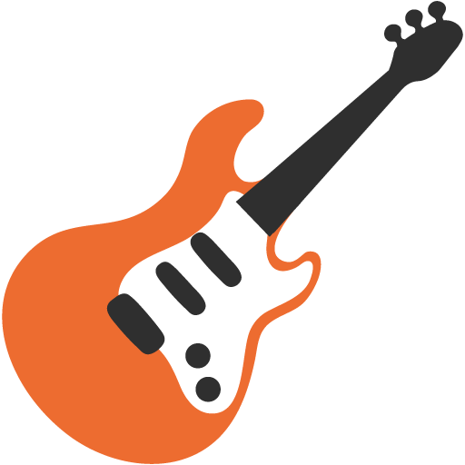 Guitar as drawn by Google in Android 7.1