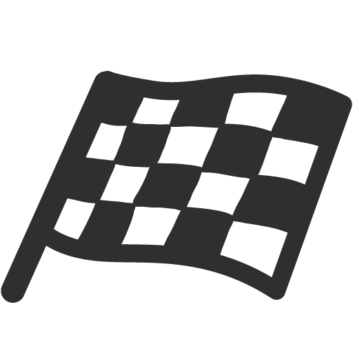 Chequered Flag as drawn by Google in Android 7.1