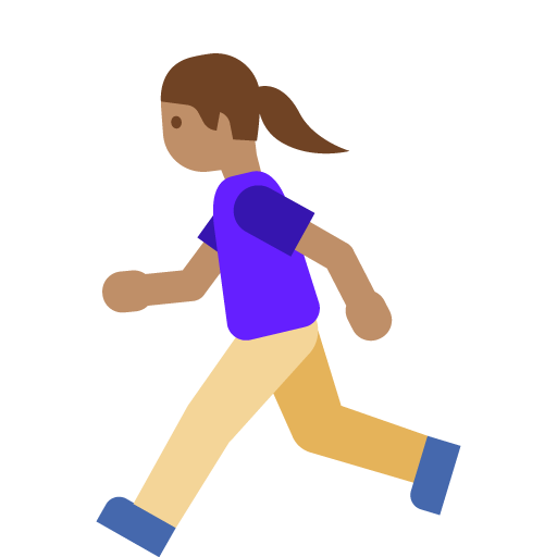 Woman Running: Medium Skin Tone, the previous design