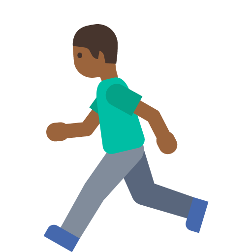 Man Running: Medium-Dark Skin Tone, the previous design