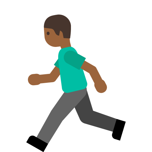 Person Running: Medium-Dark Skin Tone, the previous design