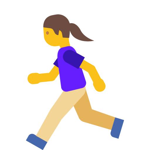 Woman Running, the previous design