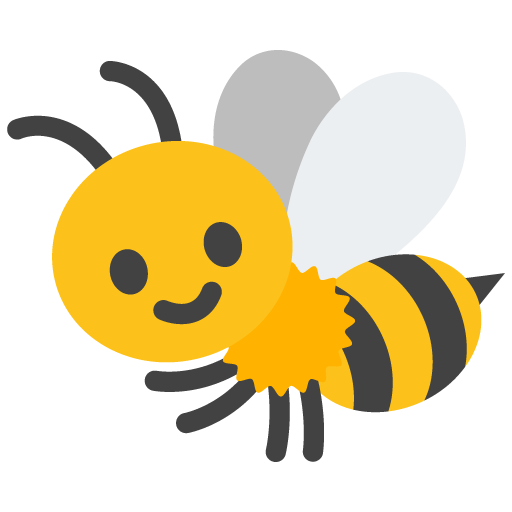 Honeybee as drawn by Google in Android 7.1