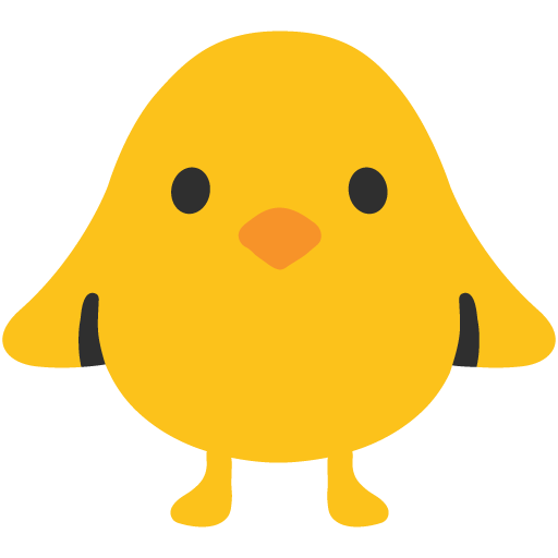 Front-Facing Baby Chick, the previous design