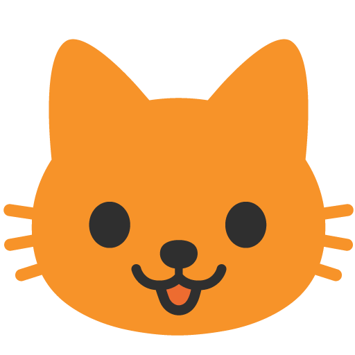 Cat Face as drawn by Google in Android 7.1