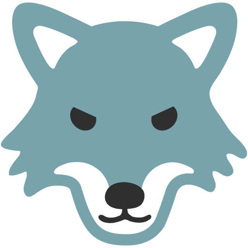 Wolf as drawn by Google in Android 7.1