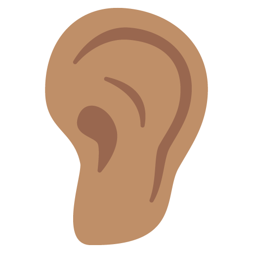 Ear: Medium Skin Tone, the previous design