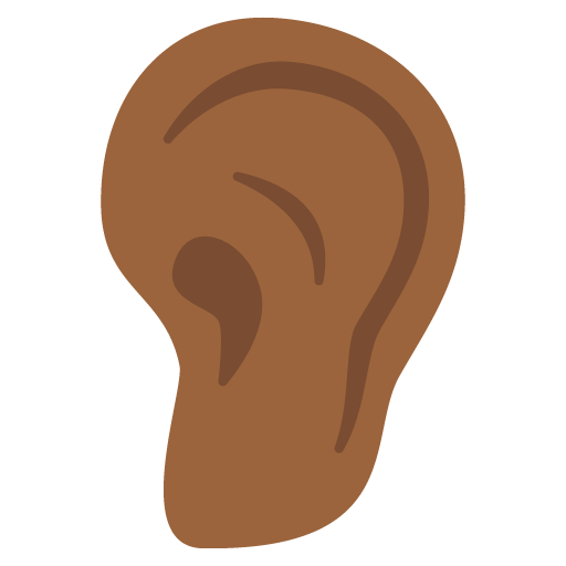 Ear: Medium-Dark Skin Tone, the previous design