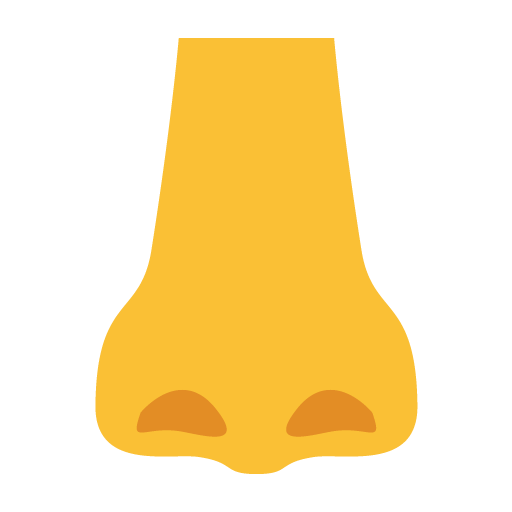 Nose as drawn by Google in Android 7.1
