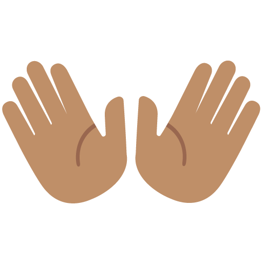 Open Hands: Medium Skin Tone, the previous design
