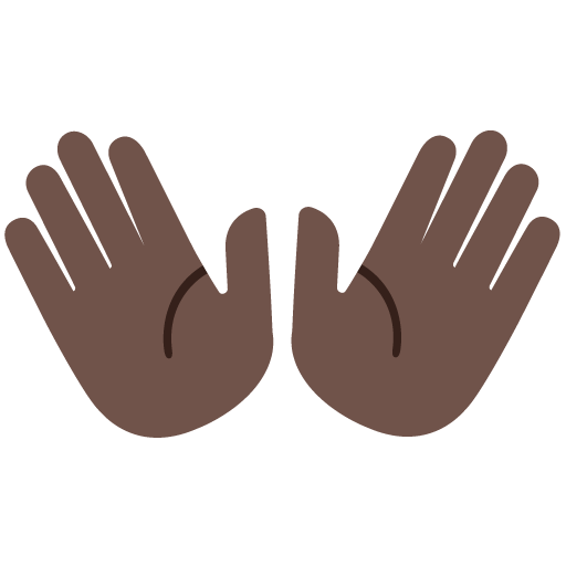 Open Hands: Dark Skin Tone, the previous design