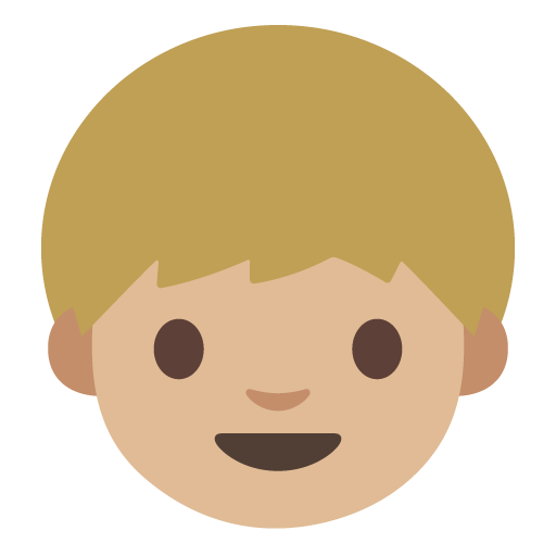 Boy: Medium-Light Skin Tone, the previous design