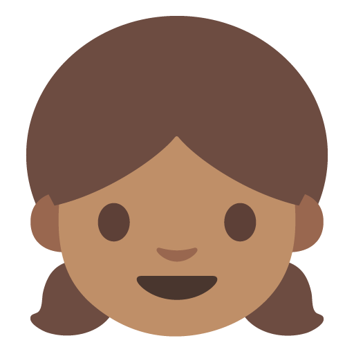 Girl: Medium Skin Tone, the previous design