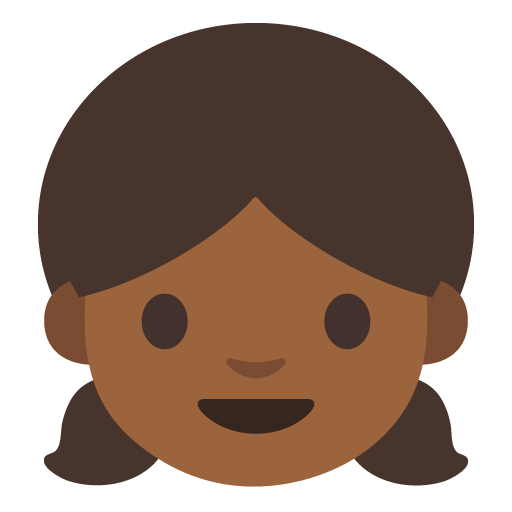 Girl: Medium-Dark Skin Tone, the previous design