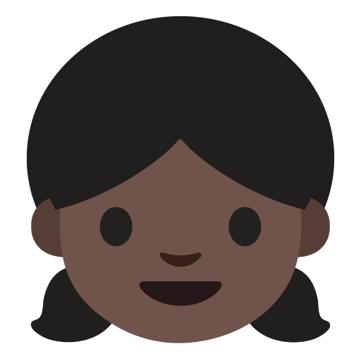 Girl: Dark Skin Tone, the previous design