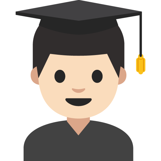 Man Student: Light Skin Tone, the previous design