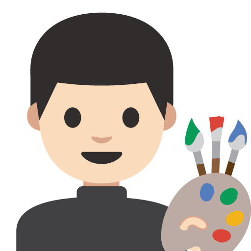 Man Artist: Light Skin Tone, the previous design