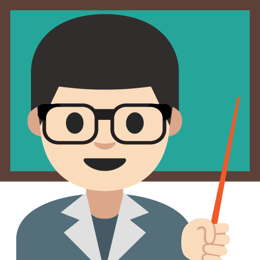 Man Teacher: Light Skin Tone, the previous design