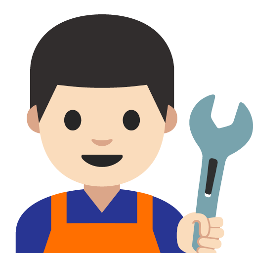 Man Mechanic: Light Skin Tone, the previous design