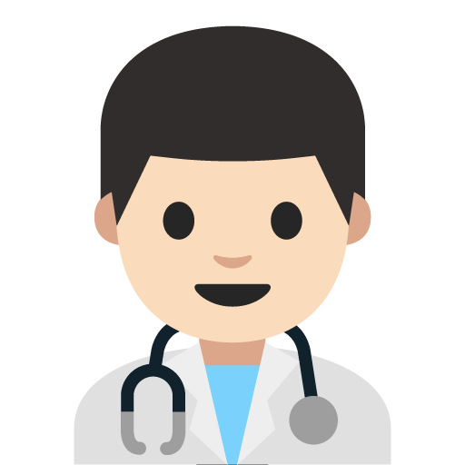 Man Health Worker: Light Skin Tone, the previous design