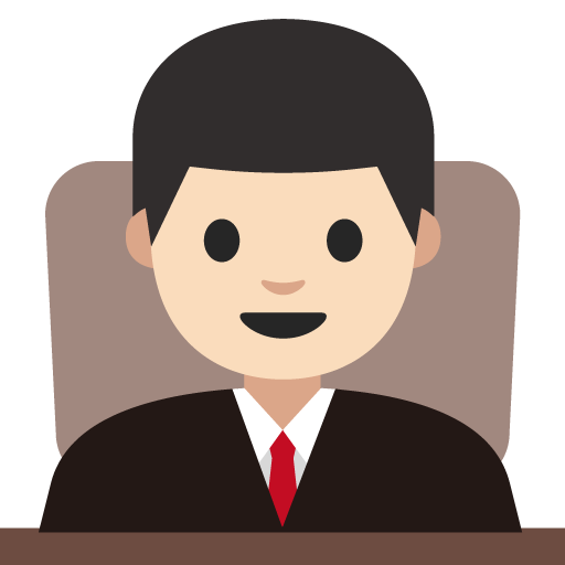 Man Judge: Light Skin Tone, the previous design