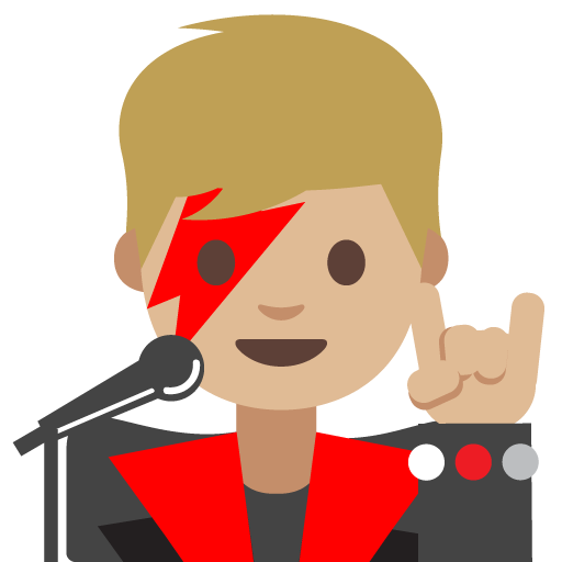 Man Singer: Medium-Light Skin Tone, the previous design