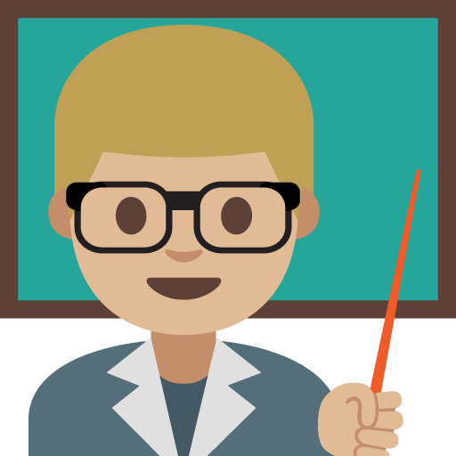 Man Teacher: Medium-Light Skin Tone, the previous design