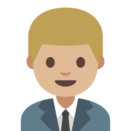 Man Office Worker: Medium-Light Skin Tone, the previous design