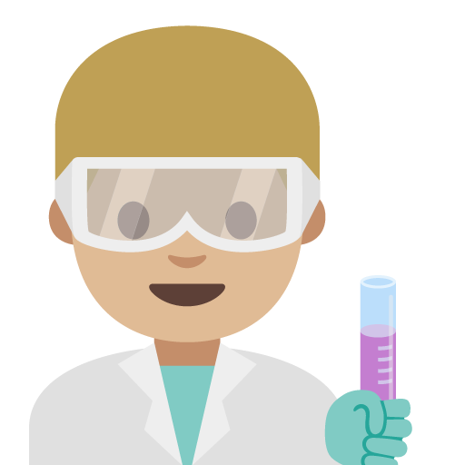 Man Scientist: Medium-Light Skin Tone, the previous design