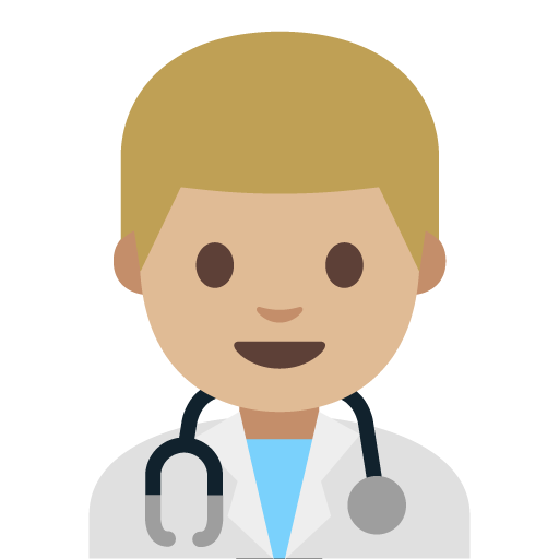 Man Health Worker: Medium-Light Skin Tone, the previous design