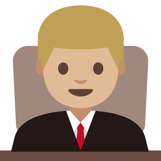 Man Judge: Medium-Light Skin Tone, the previous design