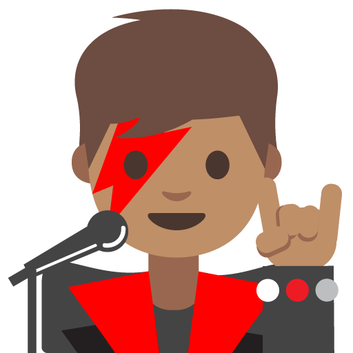 Man Singer: Medium Skin Tone, the previous design