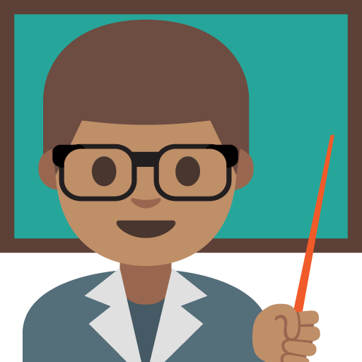 Man Teacher: Medium Skin Tone, the previous design