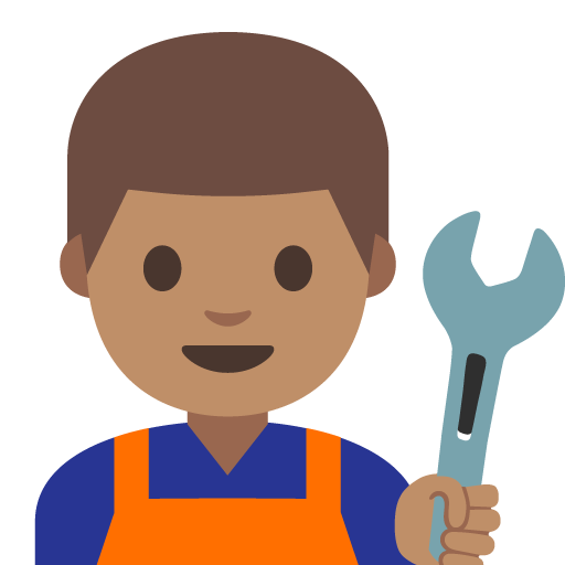 Man Mechanic: Medium Skin Tone, the previous design