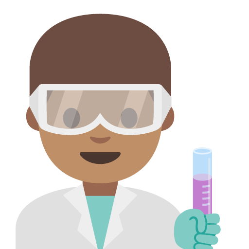 Man Scientist: Medium Skin Tone, the previous design
