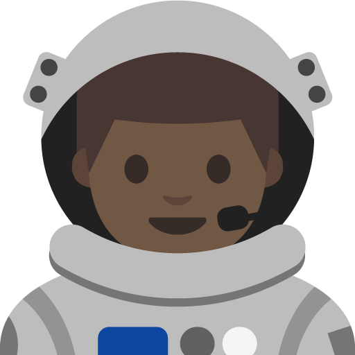 Man Astronaut: Medium Skin Tone, the previous design