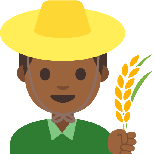 Man Farmer: Medium-Dark Skin Tone, the previous design