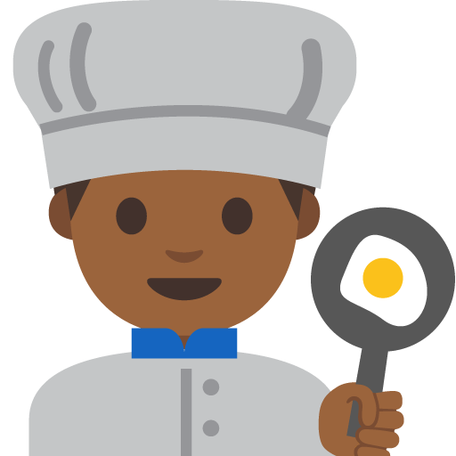 Man Cook: Medium-Dark Skin Tone, the previous design