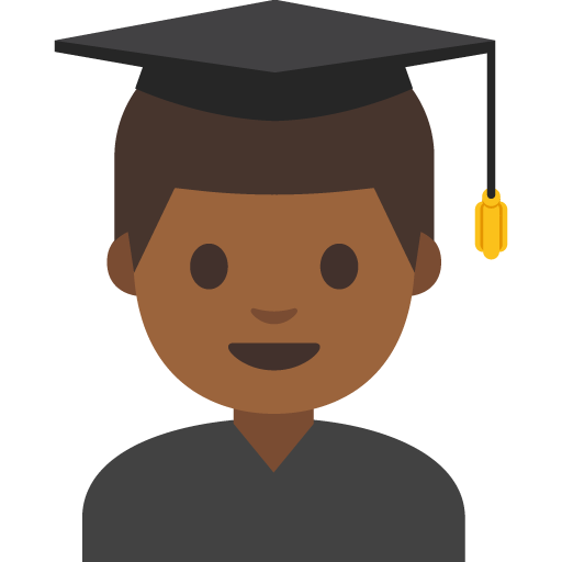 Man Student: Medium-Dark Skin Tone, the previous design